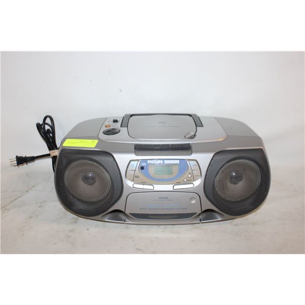 PHILLIPS MAGNAVOX PORTABLE BOOMBOX