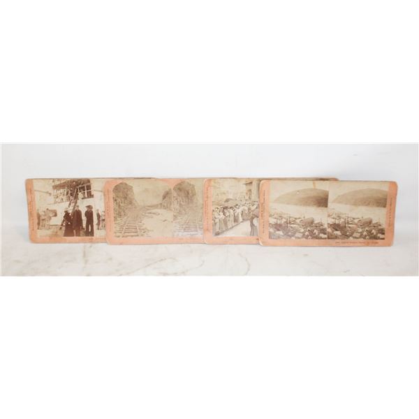 LOT OF 4 ANTIQUE STEREOVIEW