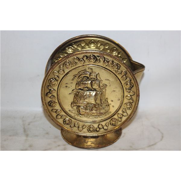 VINTAGE BRASS SAILLING SHIP