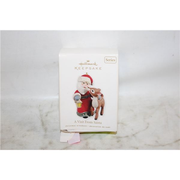 “A VISIT FROM SANTA” 2010 HALLMARK ORNAMENT