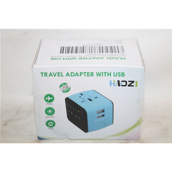 NEW DIGITAL DISPLAY TRAVEL ADAPTER