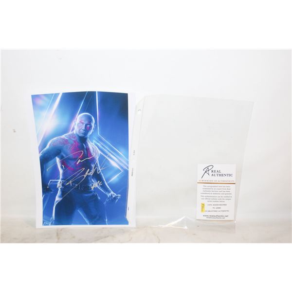 AUTOGRAPHED WITH COA CERTIFICATE IRON MAN