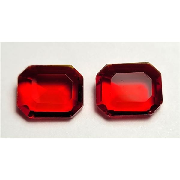 25)  LOT OF 2 MATCHED SQUARE CUT