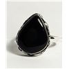 Image 1 : 12)  NATURAL PEAR SHAPED BLACK ONYX,