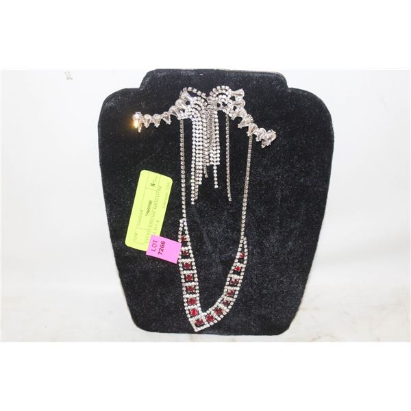 ESTATE VINTAGE RHINESTONE NECKLACE &