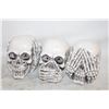 Image 1 : HEAR NO EVIL, SEE NO EVIL, SPEAK NO EVIL SKULLS