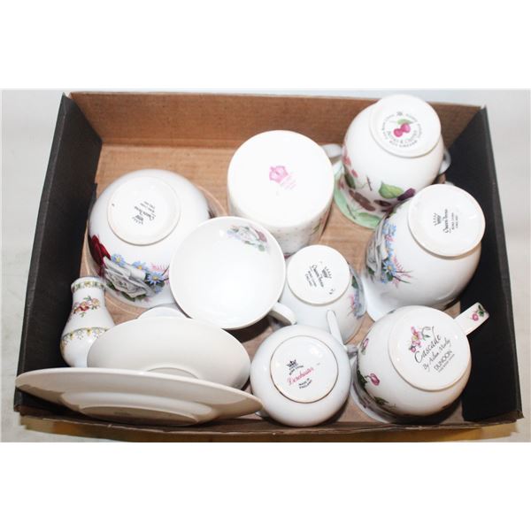 10PC QUEEN ANNE AND OTHER BONE CHINA