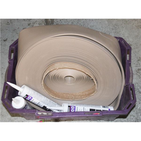 .08" X 6" VINYL COVE BASEBOARD ROLL +