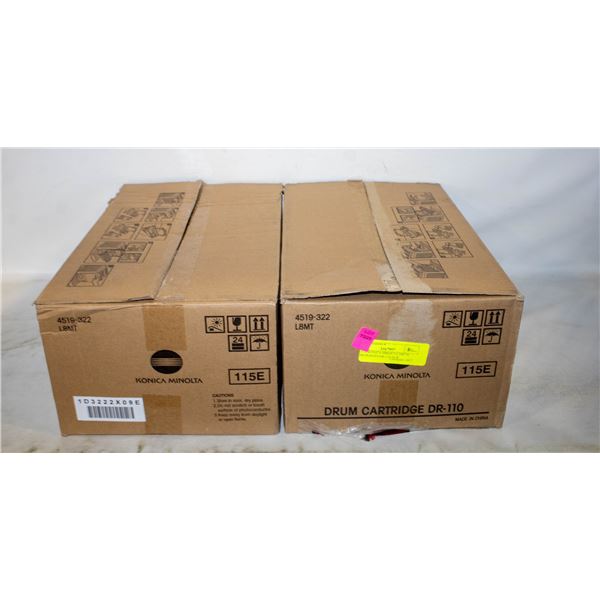 LOT 2 KONICA MINOLTA DRUM CARTRIDGES DR-110 NEW