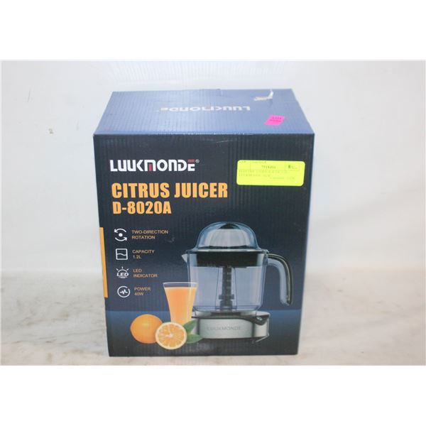 ELECTRIC CITRIS JUICER, 1.2L, LUUKMONDE, NEW
