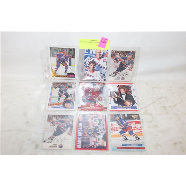 SHEET OF MARK MESSIER CARDS