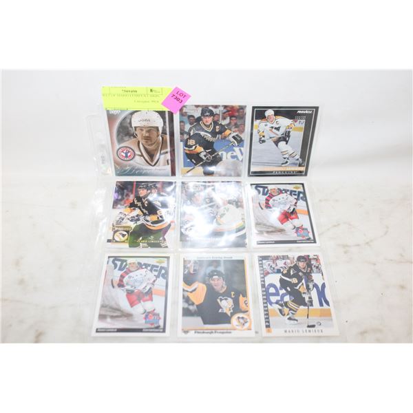 SHEET OF MARIO LEMIEUX CARDS