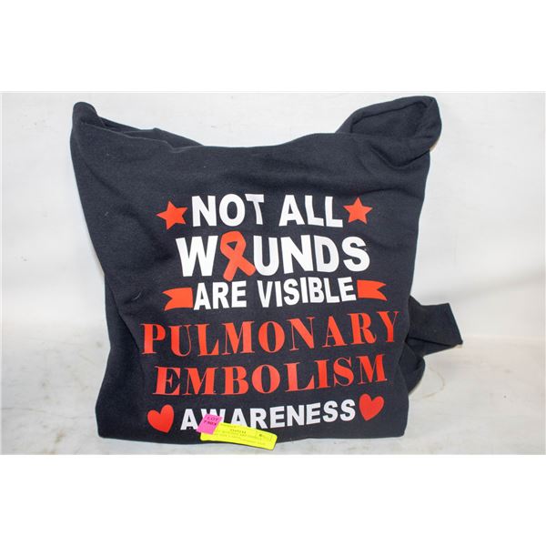 NOT ALL WOUNDS ARE VISIBLE HOODIE SIZE LARGE