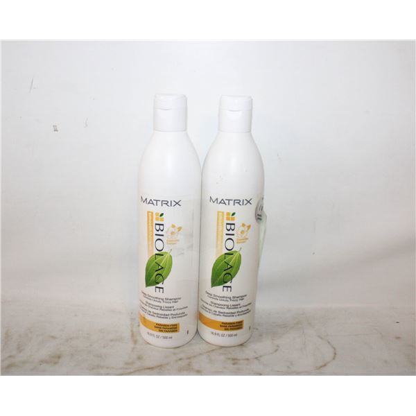 2 MATRIX BIOLAGE SMOOTHING SHAMPOO 500 ML BOTTLES