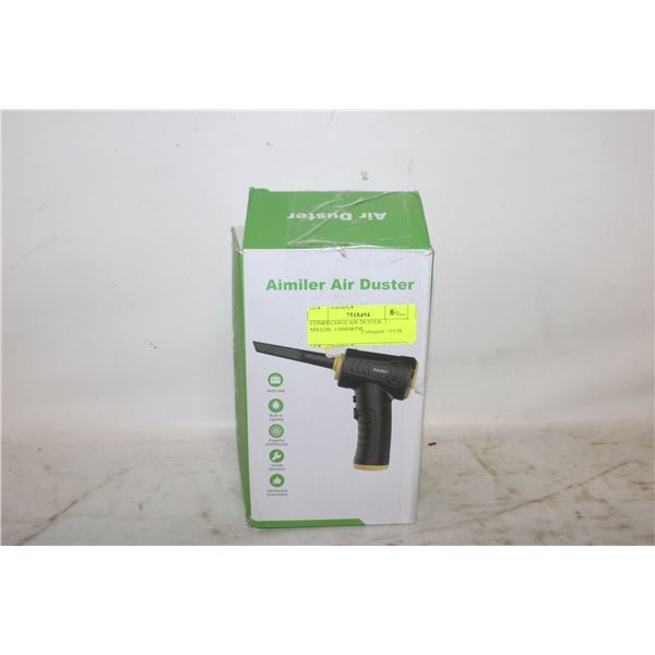 COMPRESSED AIR DUSTER, 3 SPEEDS, 150000RPM,