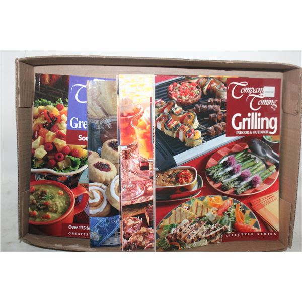 "COMPANY'S COMING" COOKBOOKS- BOX LOT