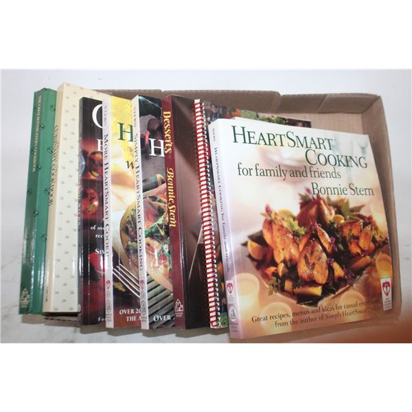 "BONNIE STERN" COOKBOOKS- BOX LOT ASSORTED