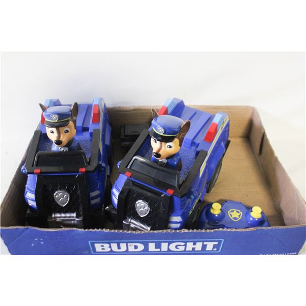 SET OF 2 PAW PATROL ULTIMATE POLICE CRUISERS