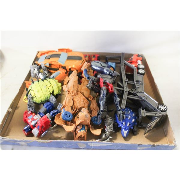 LOT OF 7 TRANSFORMERS TOYS