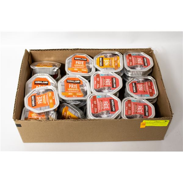 BOX OF 41 KIRKLAND WET CAT FOOD TRAYS