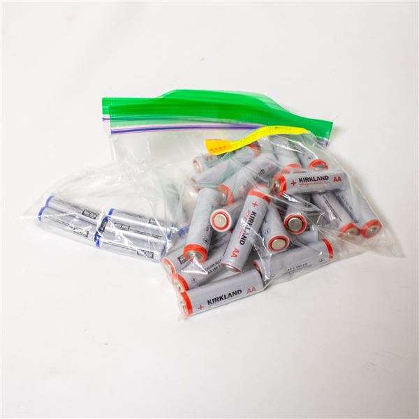 LOT OF KIRKLAND BATTERIES 21 AA & 6 AAA