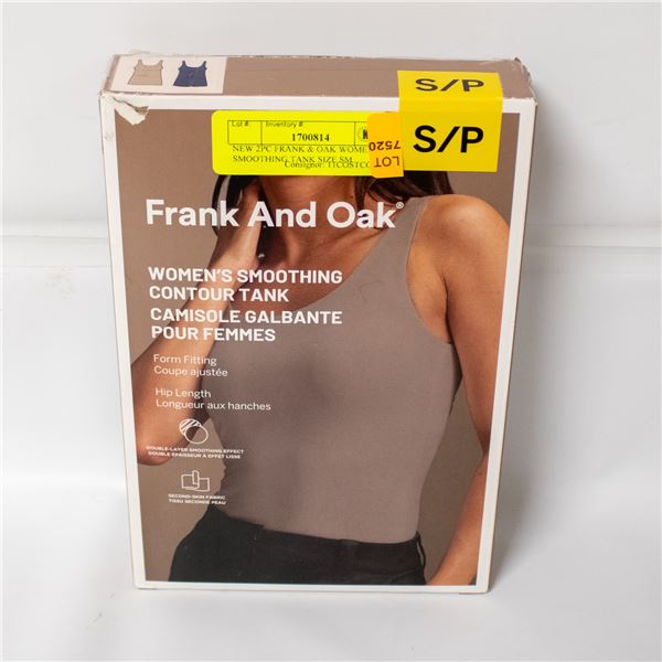 NEW 2PC FRANK & OAK WOMENS SMOOTHING TANK SIZE SM
