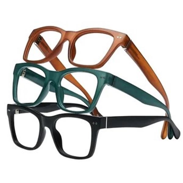 NEW SET OF 3 READING GLASSES - +2.0 DIOPTER