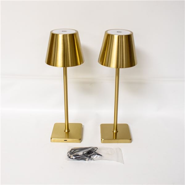 2 PACK MIKASA LAMP LED RECHARGEABLE LAMP 14.8"