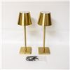Image 1 : 2 PACK MIKASA LAMP LED RECHARGEABLE LAMP 14.8"