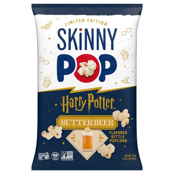NEW 481G BAG OF SKINNY POP HARRY POTTER BUTTERBEER