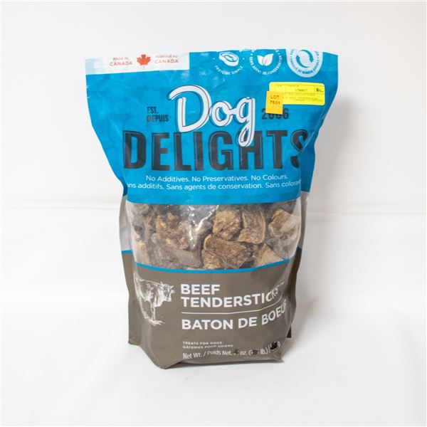 BAG OF DOG DELIGHTS DOG TREATS, BEEF TENDERSTICKS