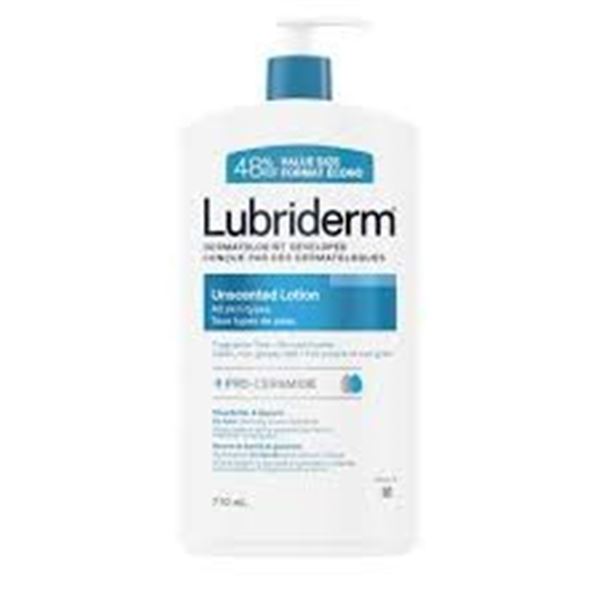 NEW 2 PACK LUBRIDERM UNSCENTED LOTION 2 X 710ML