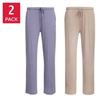 Image 1 : 2 PK OF WOMENS NATORI LOUNGE PANTS BEIGE & BLUE LG