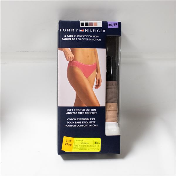 NEW TOMMY HILFIGER 5 PACK OF XS COTTON BIKINIS