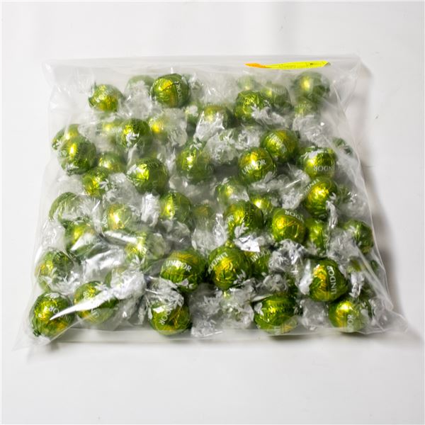 LARGE BAG OF LINDT LINDOR PISTACHIO CHOCOLATES