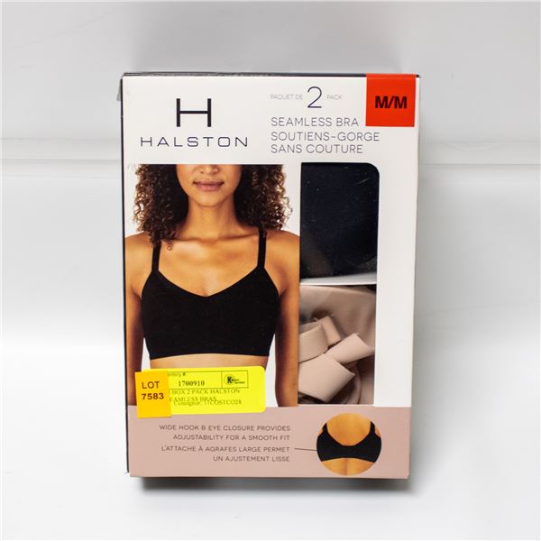 NEW OPEN BOX 2 PACK HALSTON MEDIUM SEAMLESS BRAS