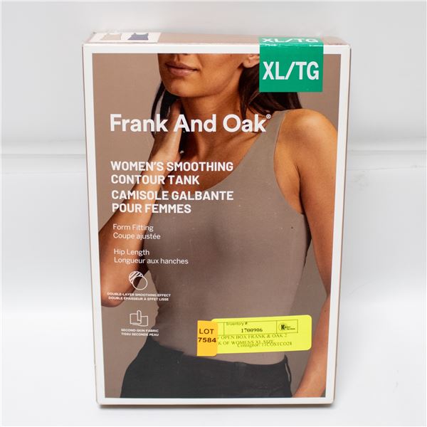 NEW OPEN BOX FRANK & OAK 2 PACK OF WOMENS XL SIZE