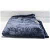 Image 1 : KOOLABURRA QUEEN SIZE PLUSH BLANKET - BLUE