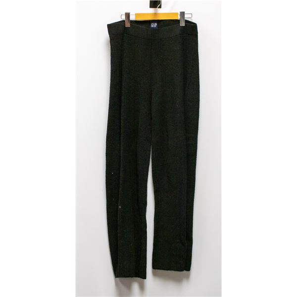 GAP WOMENS KNIT PANTS BLACK SIZE MEDIUM