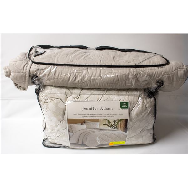 6 PC JENNIFER ADAMS KING COMFORTER SHEET SET