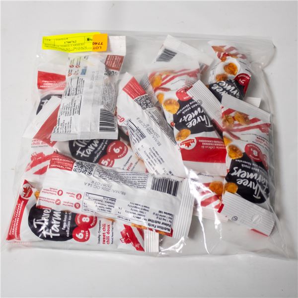 BAG OF 11 THREE FARMERS PROTEIN SNACKS - 28G EACH