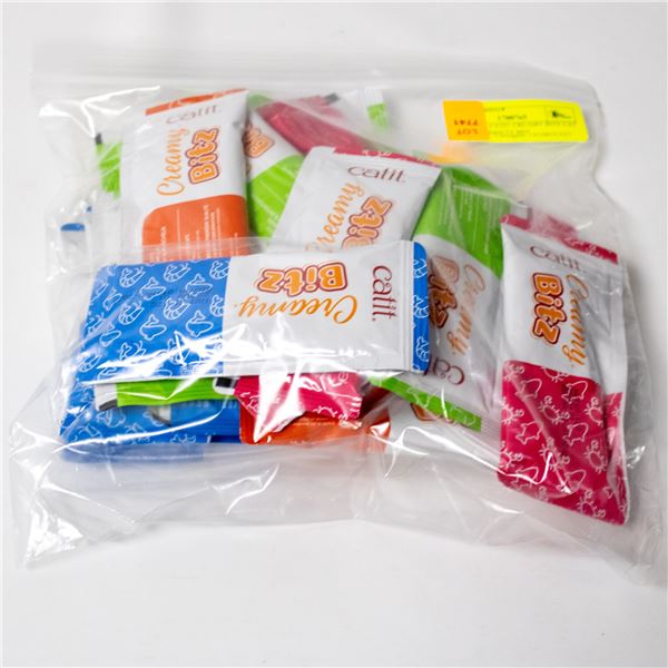BAG OF 23 CATIT CREAMY BITZ CAT TREATS VARIETY MIX