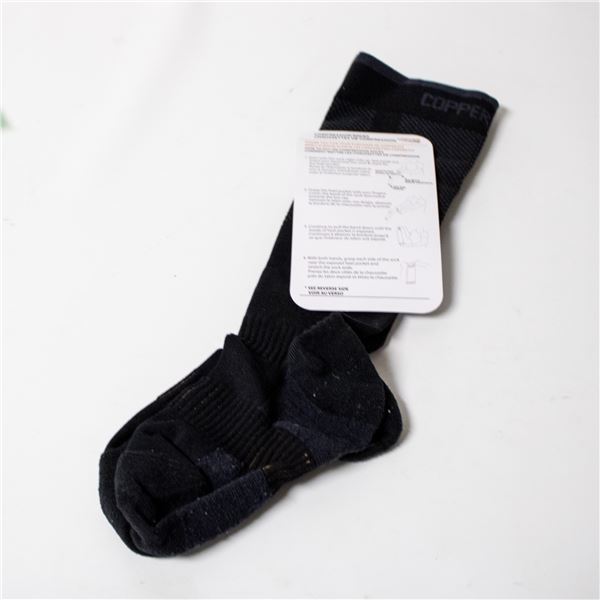 COPPER FIT COMPRESSION SOCKS BLACK SIZE SMALL