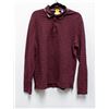 Image 1 : MENS TED BAKER LONG SLEEVE POLO MAROON SIZE M