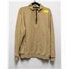 Image 1 : MENS BUFFALO 1/4 ZIP SWEATER LIGHT BROWN SIZEM
