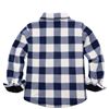 Image 1 : NEW KIDS SILVER JACKET PLAID BLUE SIZE LG 10/12