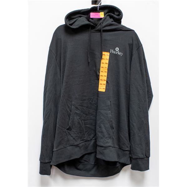 NEW HURLEY OVERSIZED SWEATER BLACK KANGAROO POCKET