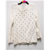 Image 1 : NEW ELLE CABLE KNIT LONG SLEEVE SWISS DOT WHITE