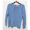 Image 1 : NEW ELLE CABLE KNIT LONG SLEEVE SWISS DOT BLUE