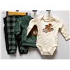 Image 1 : NEW PEKKLE KIDS 4PC PLUSH PAJAMA SET SIZE 12M